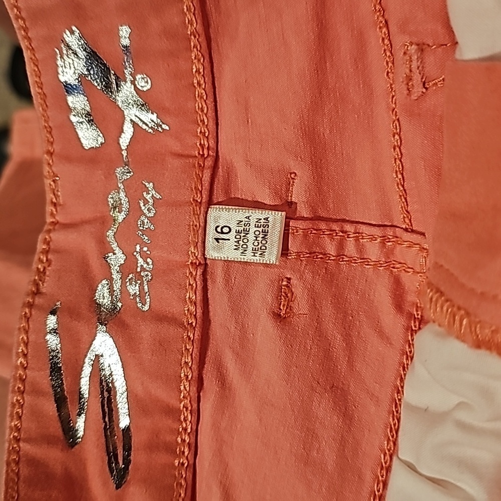 Seven7 Womens Limited Edition High-Rise Ankle Skinny Coral Color Jeans - Picture 5 of 10
